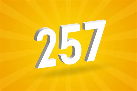 3D Lotto Number: 257 .